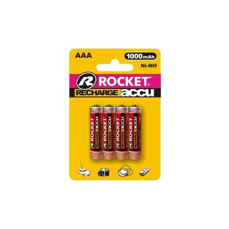 Rocket Recharge Accu HR03 1000mAh 4-pack Blister