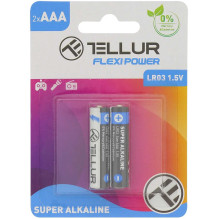 Tellur Flexi Power Super Alkaline AAA LR03 1.5V, 2pcs Tellur Flexi Power Super Alkaline AAA LR03 1.5V, 2pcs
