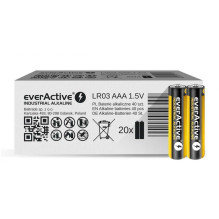 Everactive EVLR03S2IK Industrial Alkaline LR03 AAA 40pcs
