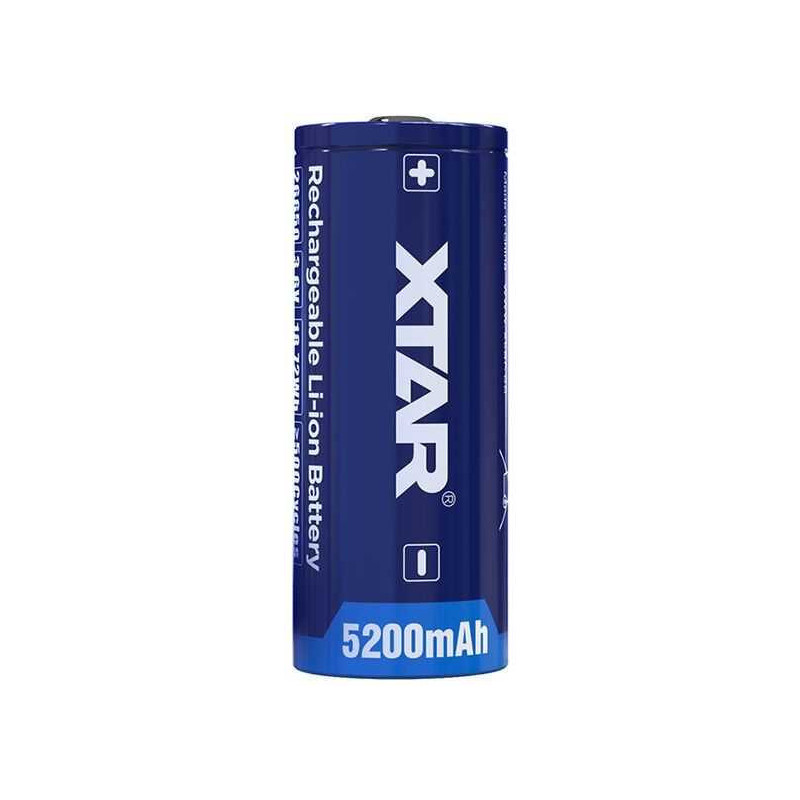 XTAR Rechargeable 26650 3.6V 5200mAh Li-Ion