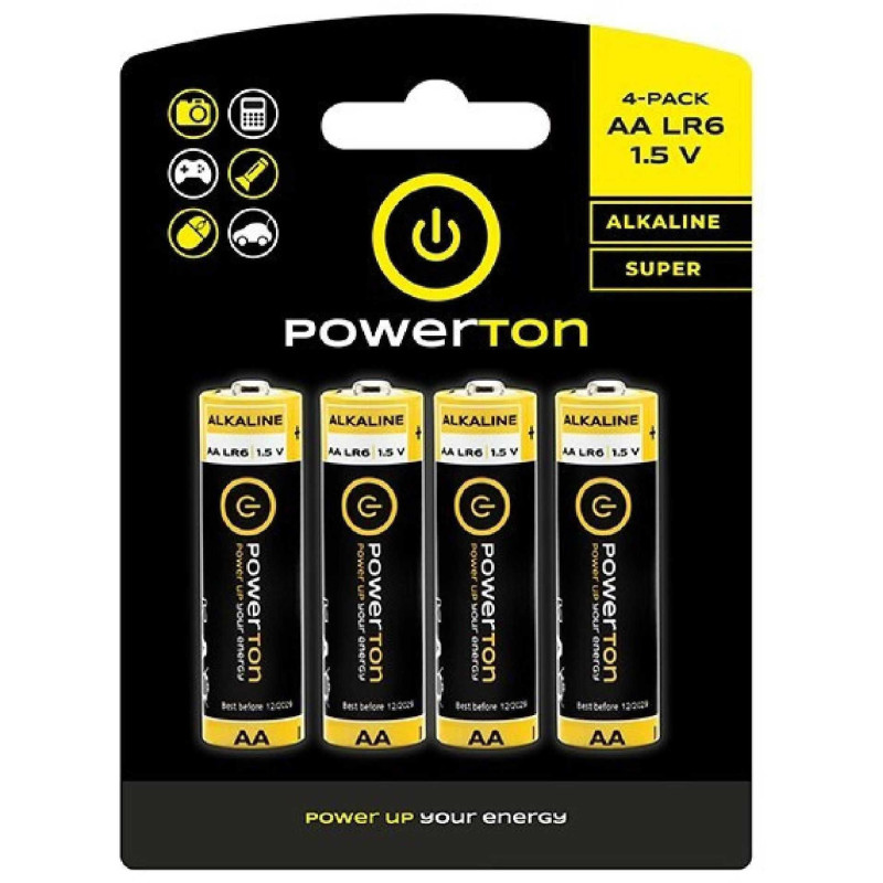 Powerton Alkaline AA (LR6) 1.5V 4pcs
