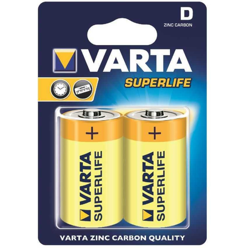 Varta Superlife R20 (type D) 2-pack