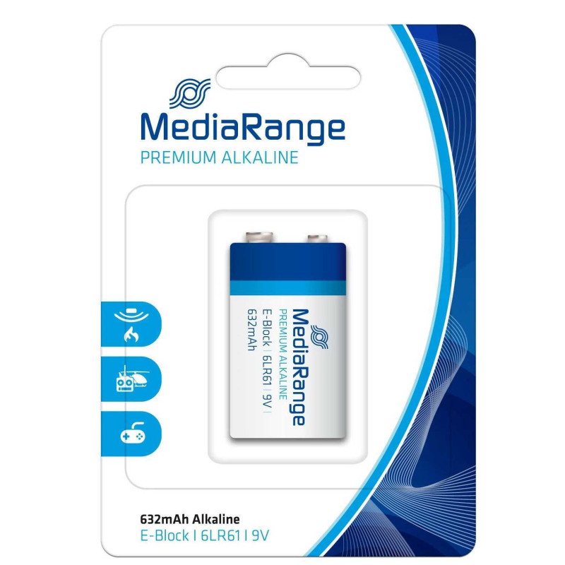 MediaRange Premium Alkaline LR61 9V (MRBAT107) 1pcs