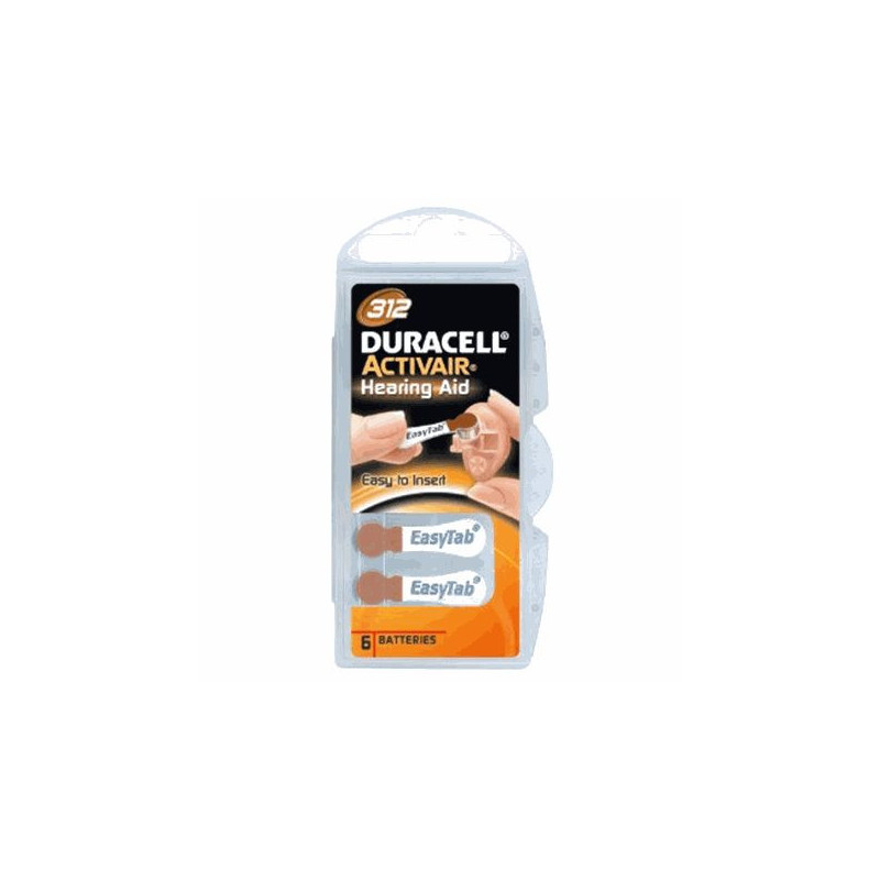 Duracell Activair DA 312, 6-pack