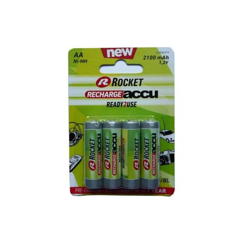 Rocket Recharge Accu HR6 2100mAh 4-pack Blister