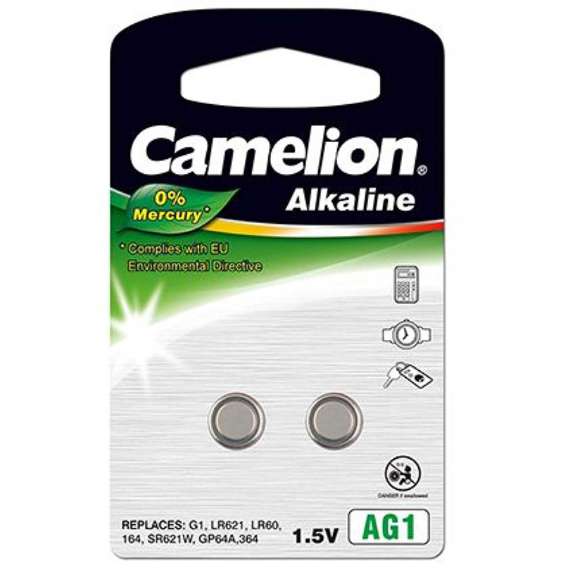 Camelion Alkaline Button celles 1.5V (LR621) / AG1 / / LR60 / 364