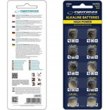 Esperanza Battery LR44 / AG13 10 pack