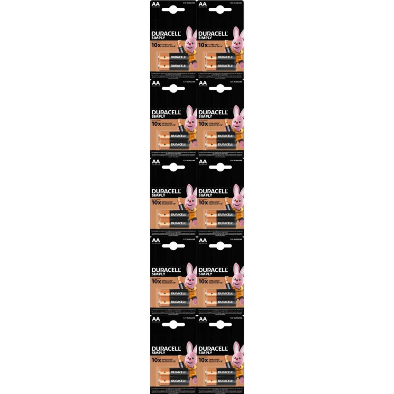 Duracell Simply LR06 AA 20pcs