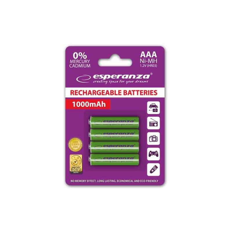 Esperanza EZA102G 1000mAh 4-pack Blister