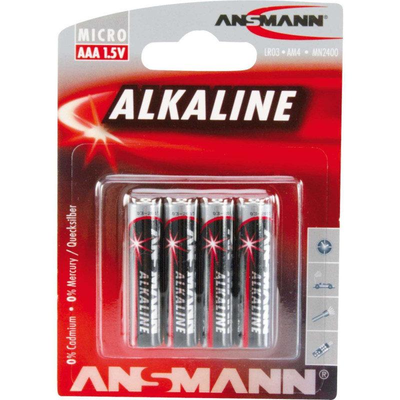Ansmann Alkaline Red AAA 4 pcs