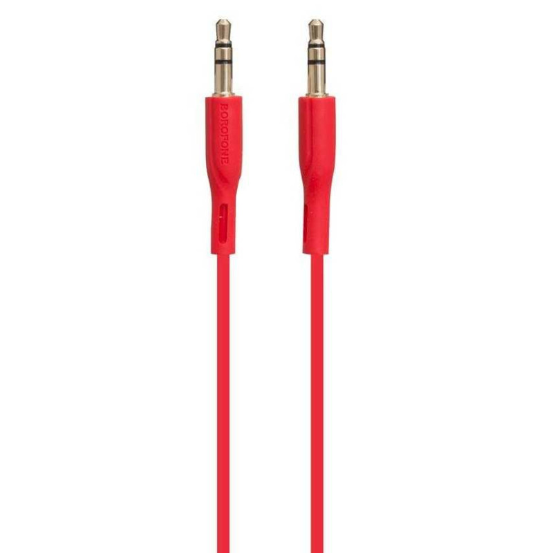 Borofone BL1 Premium AUX kabelis 3.5mm iki 3.5mm 1m Red
