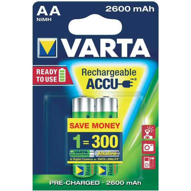Varta Rechargeable R6 2600mAh 2-pack