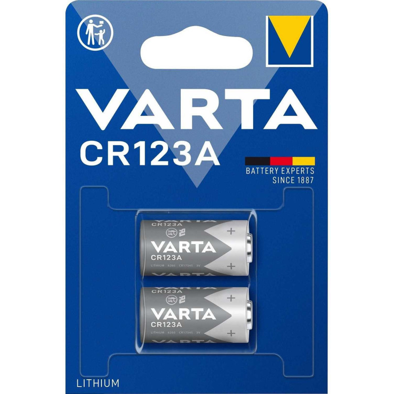 Varta Lithium Cylindrical CR123A 2pcs