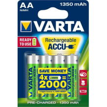 Varta Rechargeable AA / R6 1350mAh 4 pack