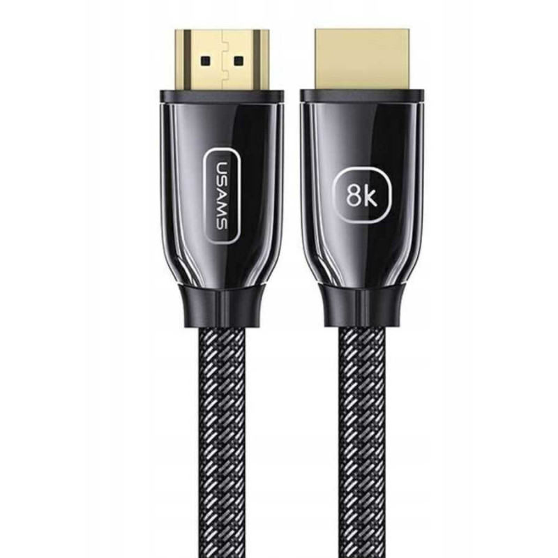 Usams U67 HDMI 2.1 8K 3m Juoda