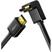 Ugreen HD103 kabelis HDMI į HDMI kampinis, 4K, 2m juodas Ugreen HD103 kabelis HDMI į HDMI kampinis, 4K, 2m juodas