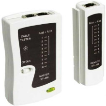 „Goobay 68856“ tinklo kabelio testeris, juodas / baltas „Goobay 68856“ tinklo kabelio testeris, juodas / baltas