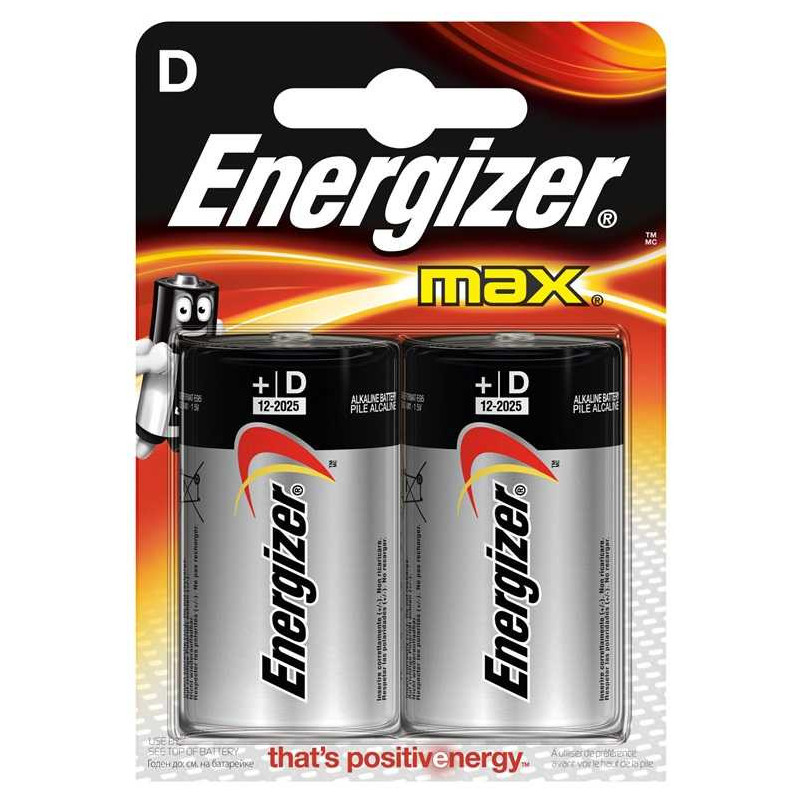 Energizer Max D / E95 2-pack