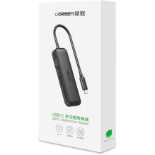 Ugreen Converter USB Typ C to VGA / DisplayPort V1.2a / HDMI V2.0b Black Ugreen Converter USB Typ C to VGA / DisplayPort V1.2a / HDMI V2.0b Black