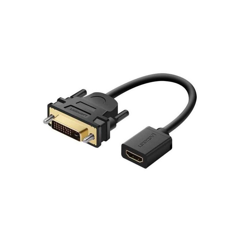 Ugreen 20118 adapteris DVI į HDMI, juodas