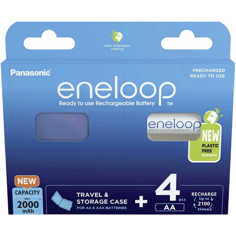 Panasonic Eneloop BK-3MCDEC4BE 4pcs + Box