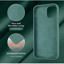 „Riff“ minkštas silikoninis dėklas „iPhone 12 Mini“, pušies spyglių žalias „Riff“ minkštas silikoninis dėklas „iPhone 12 Mini“, pušies spyglių žalias