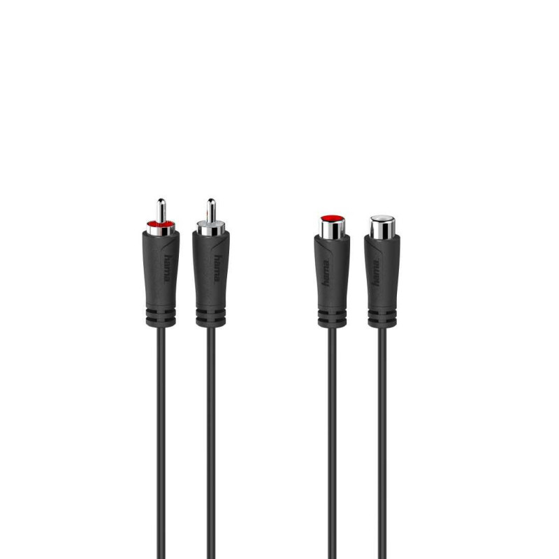 Hama 00205259 garso prailginimo kabelis, 2 RCA kištukai - 2 RCA lizdas