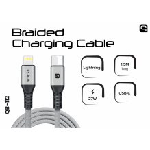 Quik Cable QB-112 USB-C Lightning 1.5m Grey