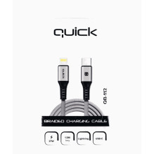 Quik Cable QB-112 USB-C Lightning 1.5m Grey