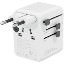 CANYON kelioninis adapteris OnTour 70 ES / JK / JAV / Australija 70 W, baltas