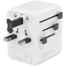 Canyon Travel Adapter OnTour 70 EU / UK / US / AUS 70W White Canyon Travel Adapter OnTour 70 EU / UK / US / AUS 70W White