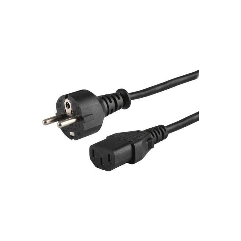 Savio kabelis IEC C13 - Schuko M 1,8 m, juodas CL-138