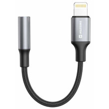 Swissten Lightning - 3.5mm AUX (73502313) Black / Gray