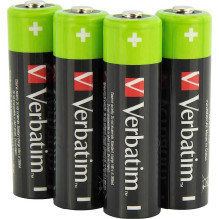 Verbatim Įkraunama AA 2500mAh Lizdinė plokštelė 4pcs Verbatim Įkraunama AA 2500mAh Lizdinė plokštelė 4pcs