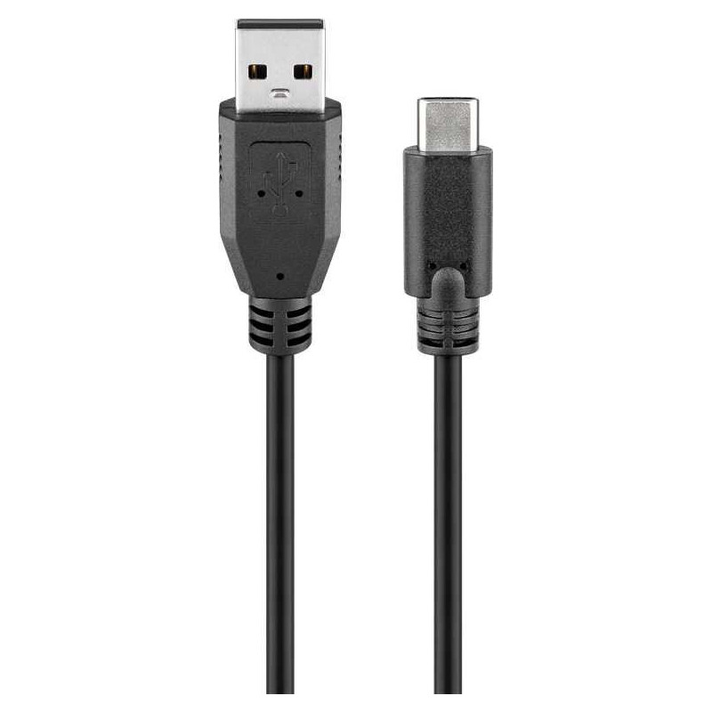 „Goobay 55468“ USB 2.0 laidas (USB-C į USB A), 1,8 m juodas