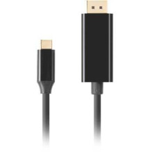 Lanberg CA-CMDP-10CU-0030-BK USB-C į DisplayPort kabelis 3 m, juodas Lanberg CA-CMDP-10CU-0030-BK USB-C į DisplayPort kabelis 3 m, juodas