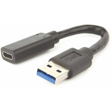 Gembird USB 3.1 AM to Type-C female Adapter Cable10cm Black Gembird USB 3.1 AM to Type-C female Adapter Cable10cm Black