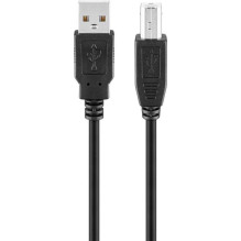 „Goobay 68901“ USB 2.0 didelės spartos kabelis, 3 m, juodas (birus)