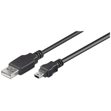 Goobay 50768 USB 2.0 Didelės spartos kabelis 3 m, juodas