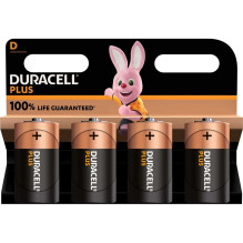 Duracell Plius D 4 vnt.