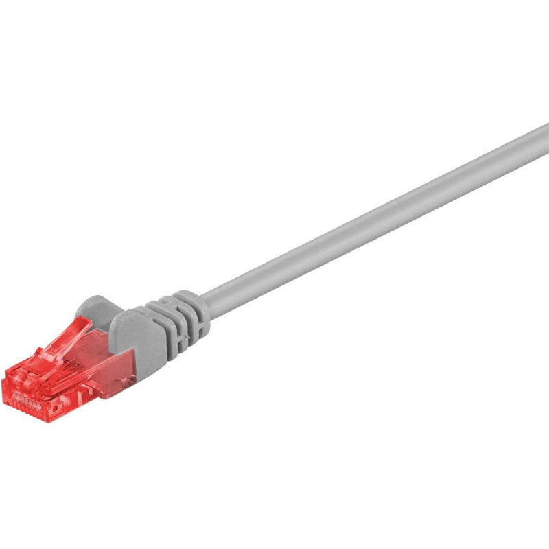Goobay 95250 CAT 6 jungiamasis kabelis, U / UTP 0.25 m pilkas