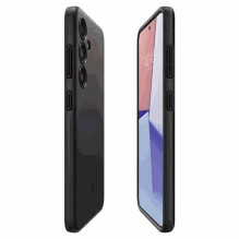 „Spigen“ plonas dėklas „Galaxy S24“ telefonui, juodas