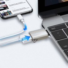 Joyroom Adapter S-H151 USB-C USB-A Grey Joyroom Adapter S-H151 USB-C USB-A Grey