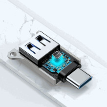 Joyroom Adapter S-H151 USB-C USB-A Grey Joyroom Adapter S-H151 USB-C USB-A Grey