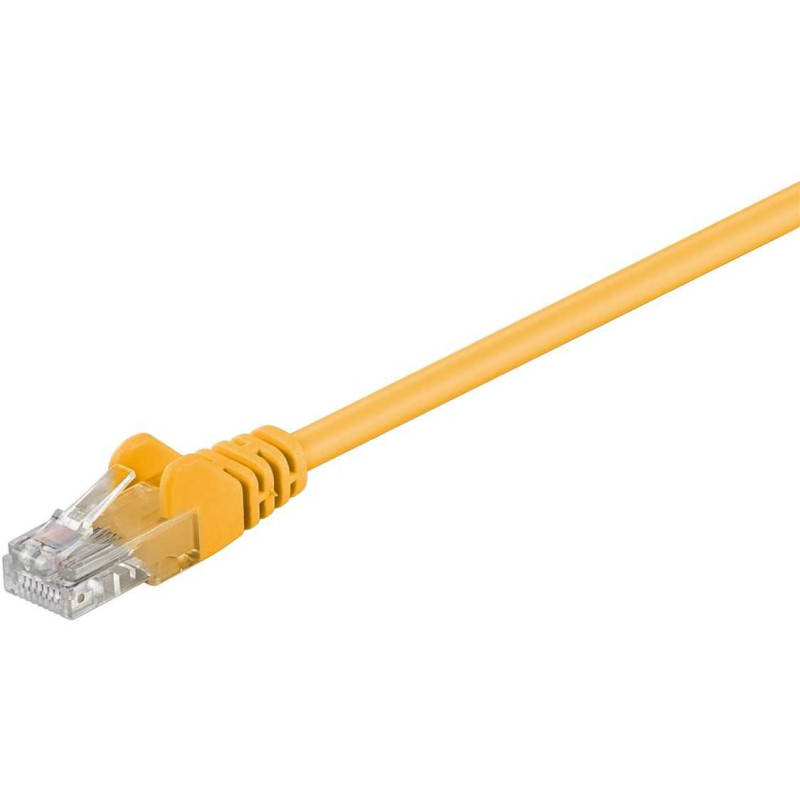 Goobay 95556 CAT 5e pataisomasis kabelis, U / UTP 1.5 m geltonas