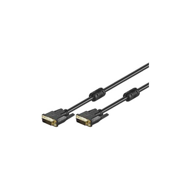 Goobay DVI-D „FullHD“ kabelis 1,8 m, juodas