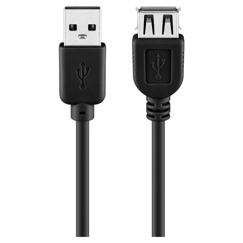 „Goobay 93600“ USB 2.0 didelės spartos prailginimo kabelis, 3 m, juodas