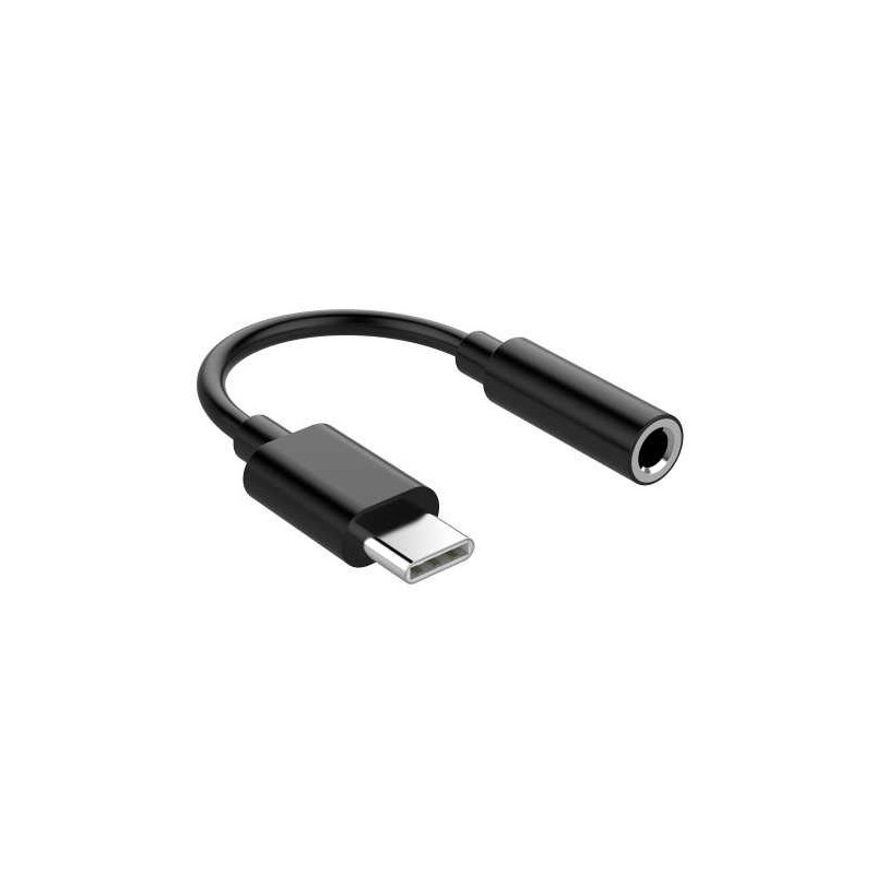 HQ adapteris USB-C į 3,5 mm garso lizdą, juodas