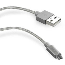 SBS USB į MicroUSB 1 m Silver