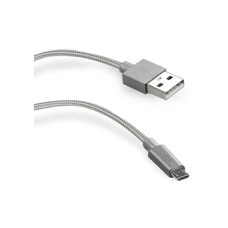 SBS USB į MicroUSB 1 m Silver